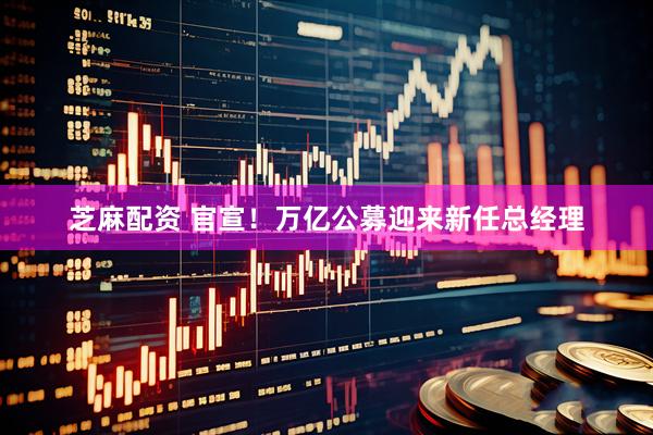 芝麻配资 官宣！万亿公募迎来新任总经理
